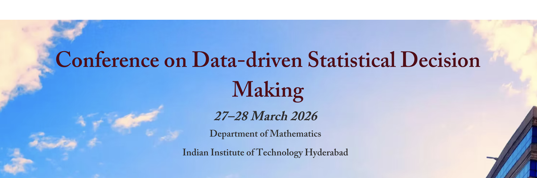 Conference on Data-driven Statistical Decision Making