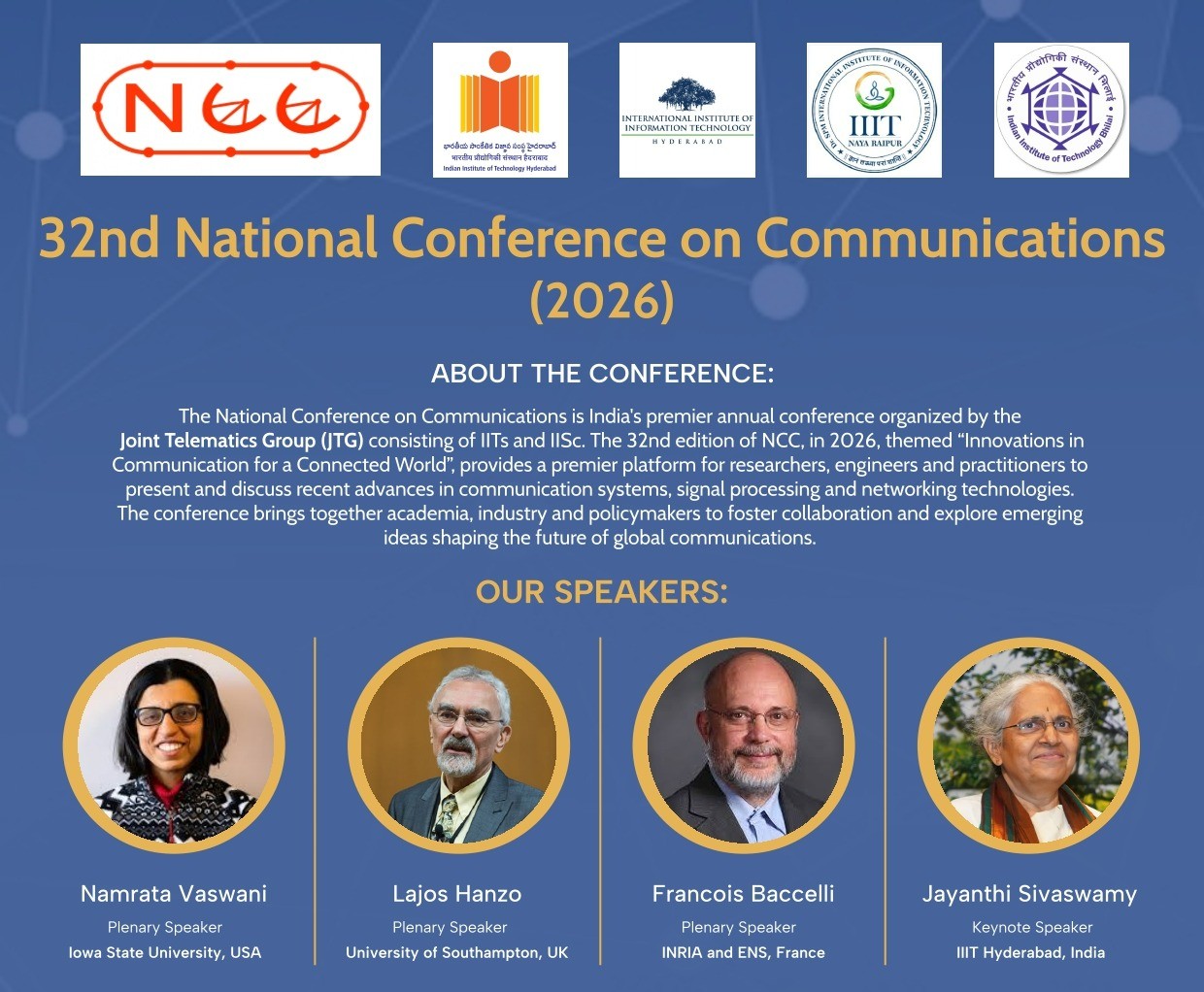 National Conference on Communications 2026