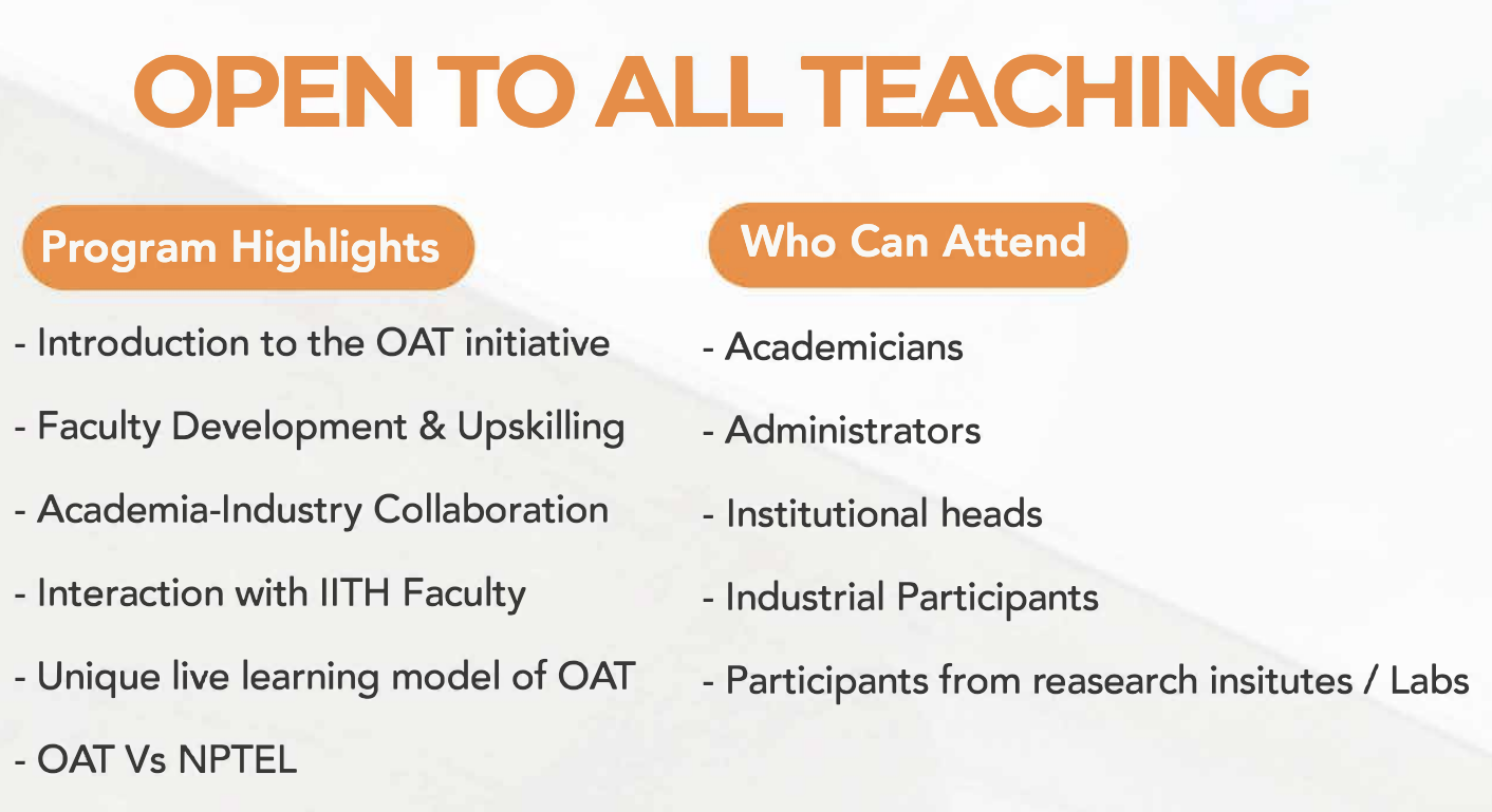 OAT Awareness Workshop