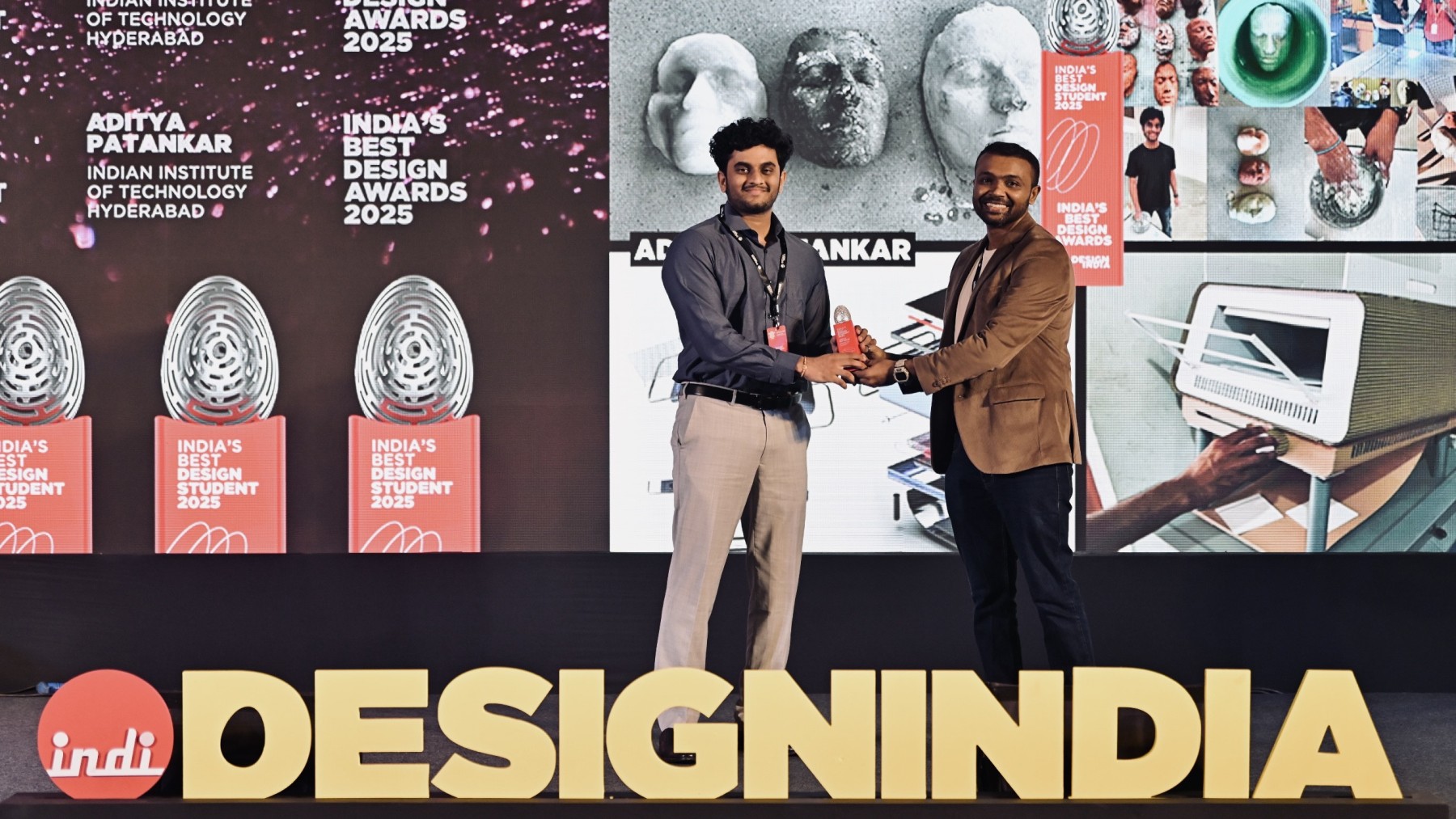Mr Aditya Patankar from the Department of Design has received the India's Best Design Student Award 2025