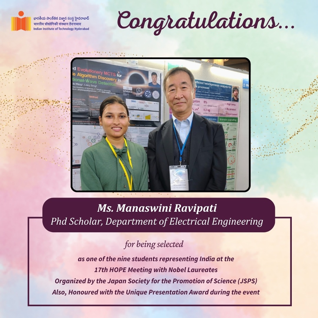 Ms. Manaswini Ravipati Represents India at 17th HOPE Meeting in Japan