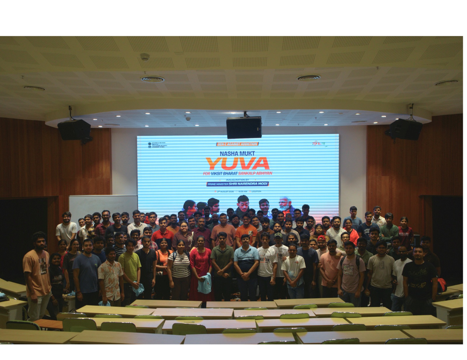 IIT Hyderabad participated in the nationwide launch of the '#NashaMuktYuva for #ViksitBharat Sankalp Abhiyaan', virtually inaugurated by the Hon'ble Prime Minister of India.